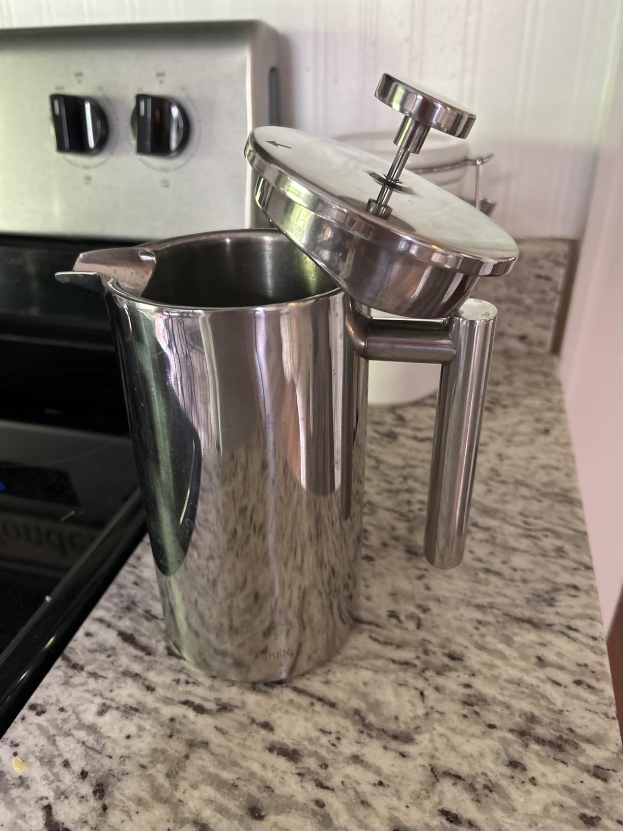 Utopia Kitchen 304 Grade Stainless Steel French Press 34 Oz, Silver | Double Wall Insulated Coffee Press with 4-Level Filtration System, Include 2 Extra Filters, Rust-Free, Dishwasher Safe customer photo 2
