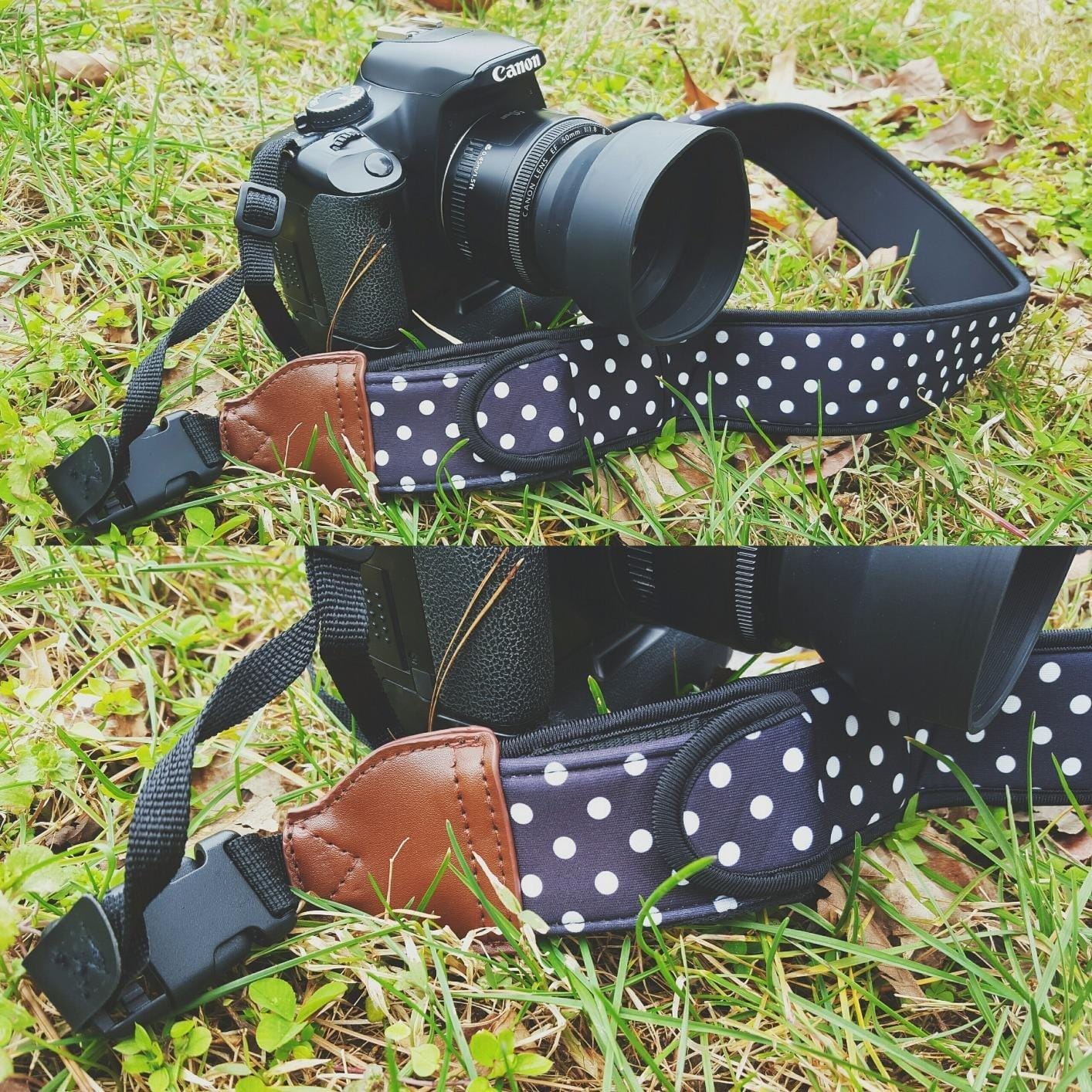 USA Gear TrueSHOT Camera Strap Neoprene Camera Straps - Padded Neck Strap, Pockets, and Quick Release Buckles - Compatible with Canon, Nikon, Sony and More DSLR and Mirrorless Cameras (Black) customer photo 2