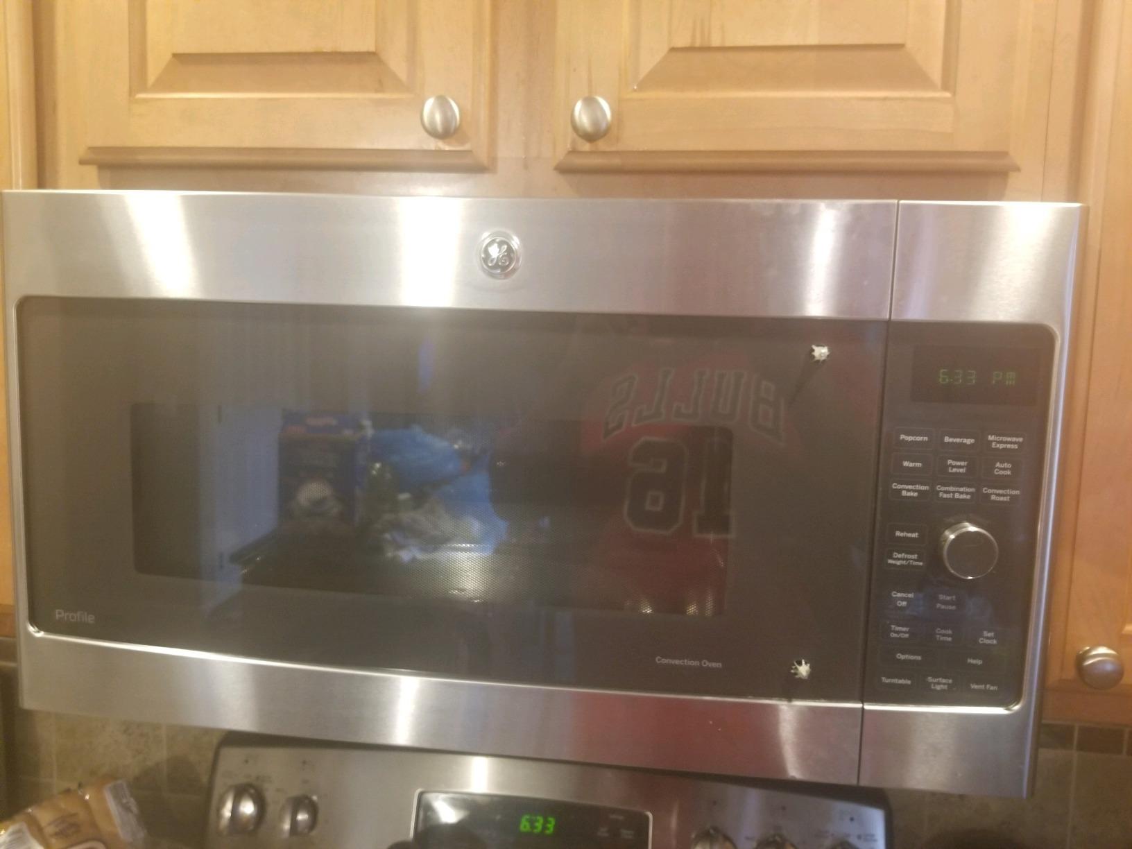 GE Profile PVM9179SKSS 1.7 cu. ft. Over-the-Range Convection Microwave Oven with 950 Watts, Sensor Cooking Controls, Fast Cook, Bake, Roast, 3-Speed 300 CFM Vent, Stainless Steel customer photo 2