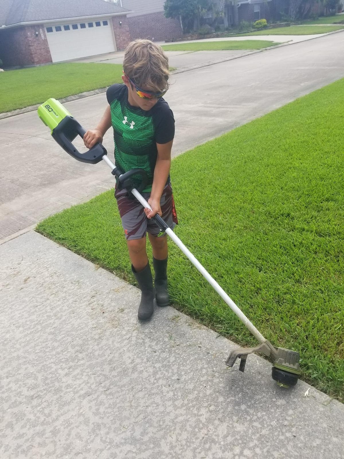 Greenworks 80V 16 in String Trimmer & 500 CFM Blower Combo, 2.0 Ah Battery customer photo 1