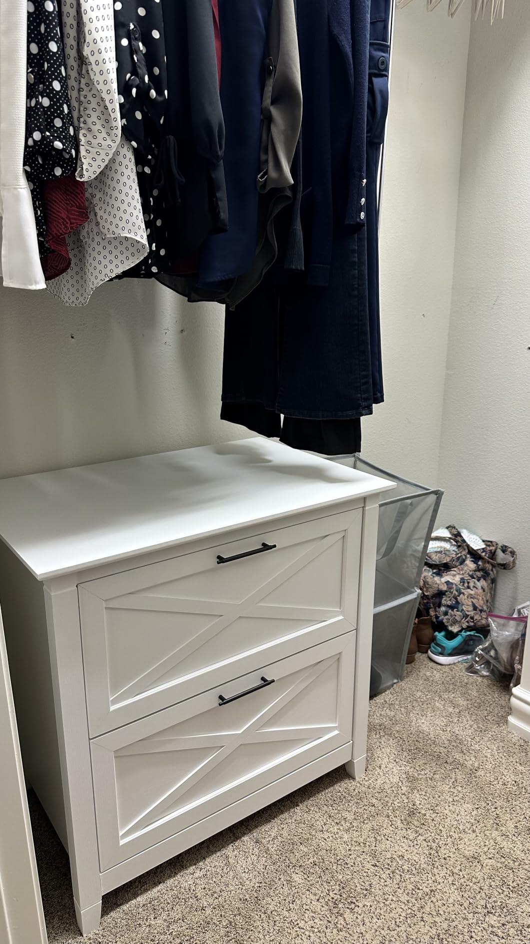 Bush Home Key West 2 Drawer Lateral File Cabinet in Washed Gray, Document Storage for Home Office, Accent Chest with Drawers customer photo 1