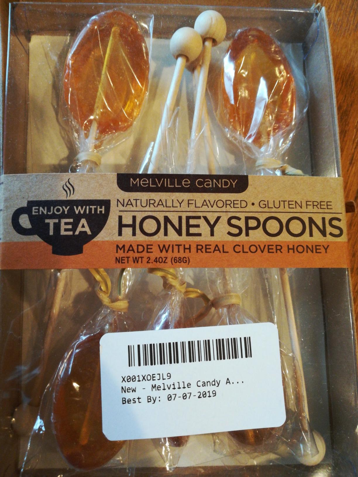 Melville Candy Honey Spoon Gift Set - Spoons & Lollipops on Wooden Ball Sticks - Gluten-Free, Made in USA Stirrers for Tea, Coffee, & Hot Beverages - Individually Wrapped (6-Count, Clover Honey) customer photo 2