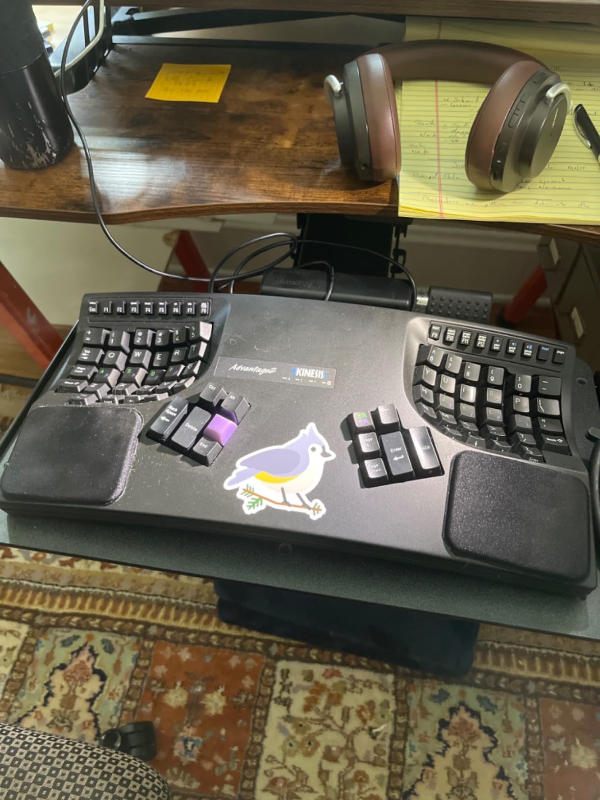 Kinesis Advantage2 Ergonomic Keyboard (KB600), Black top case, Cherry MX Brown Switches, QWERTY keycaps customer photo 2