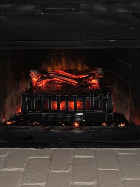 duraflame Electric Log Set 1,000 Sq Ft Heater, Faux Logs Insert with Infrared Flames for Existing Fireplaces, Remote Control Included customer photo 1