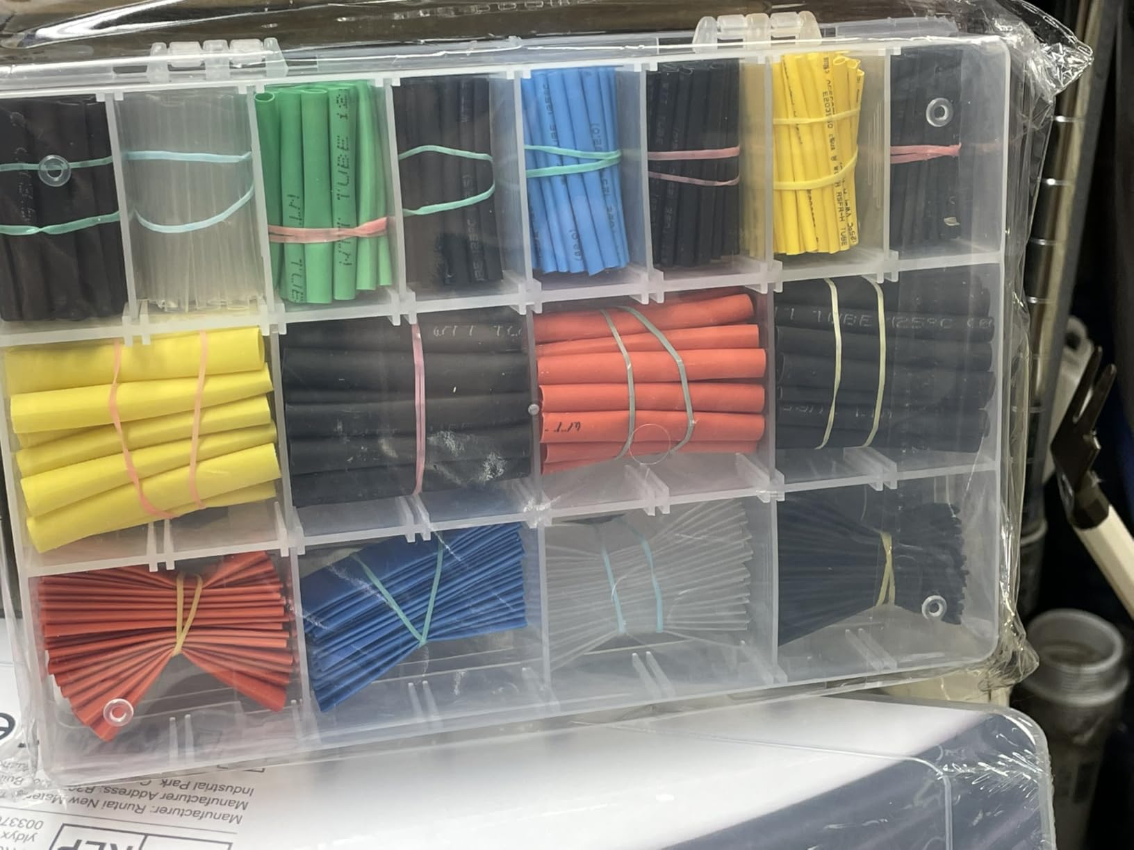 Ginsco 580 pcs 2:1 Heat Shrink Tubing Kit 6 Colors 11 Sizes Assorted Sleeving Tube Wrap Cable Wire Kit for DIY customer photo 2