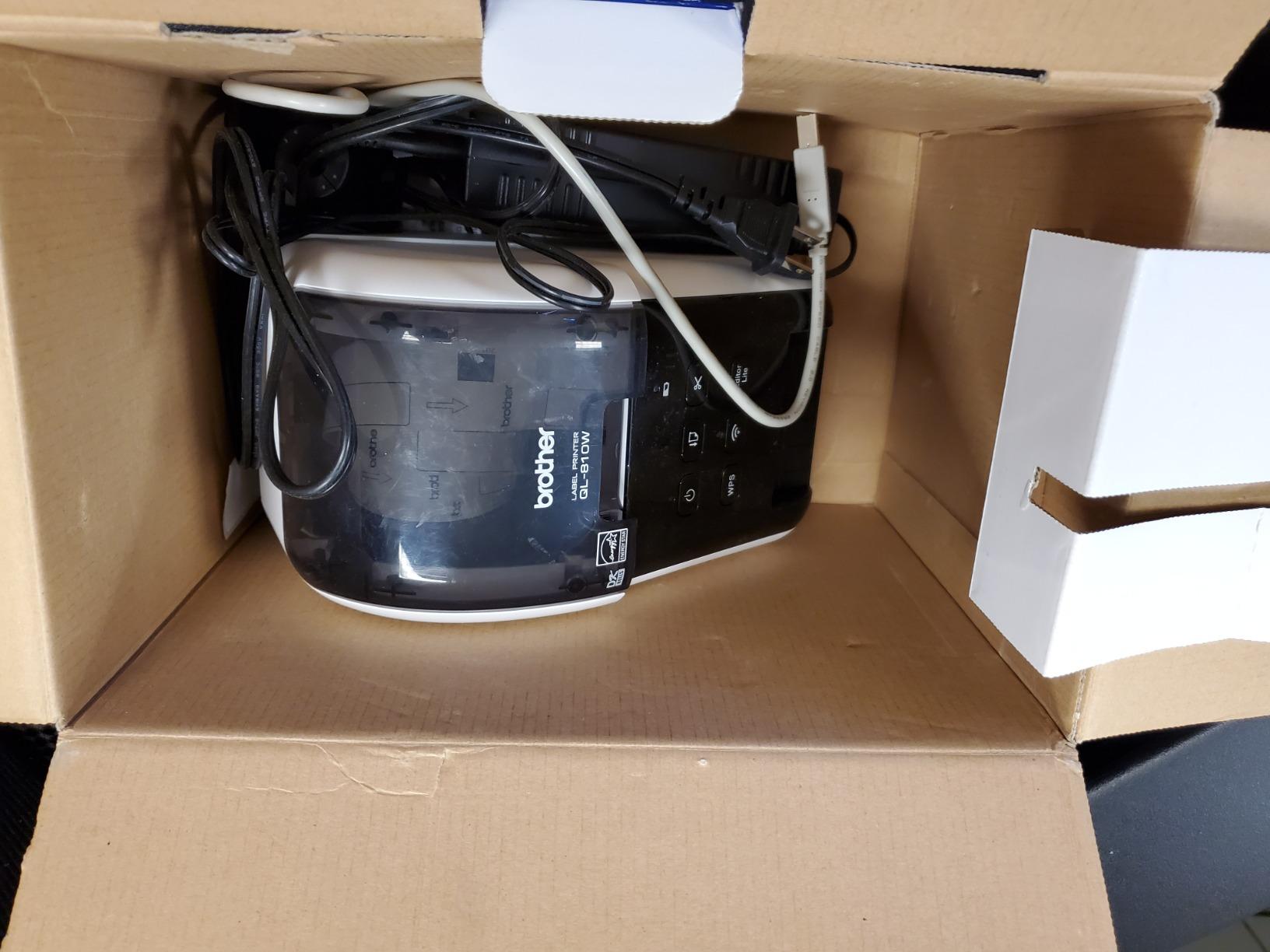 Brother QL-810W Professional Label Printer with USB and WiFi connectivity, Ultra-Fast Printing up to 110 Labels per Minute with Standard Address Label in Monochrome, Black & Red Printing Available customer photo 2
