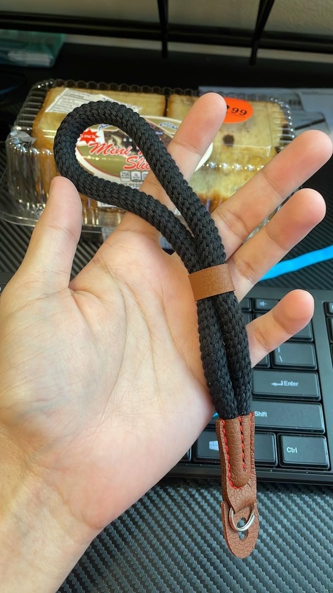 VKO Camera Wrist Strap, Hand Strap lanyard for DSLR SLR Mirrorless Camera | Rope Adjustable Safety Strap (Black) customer photo 1