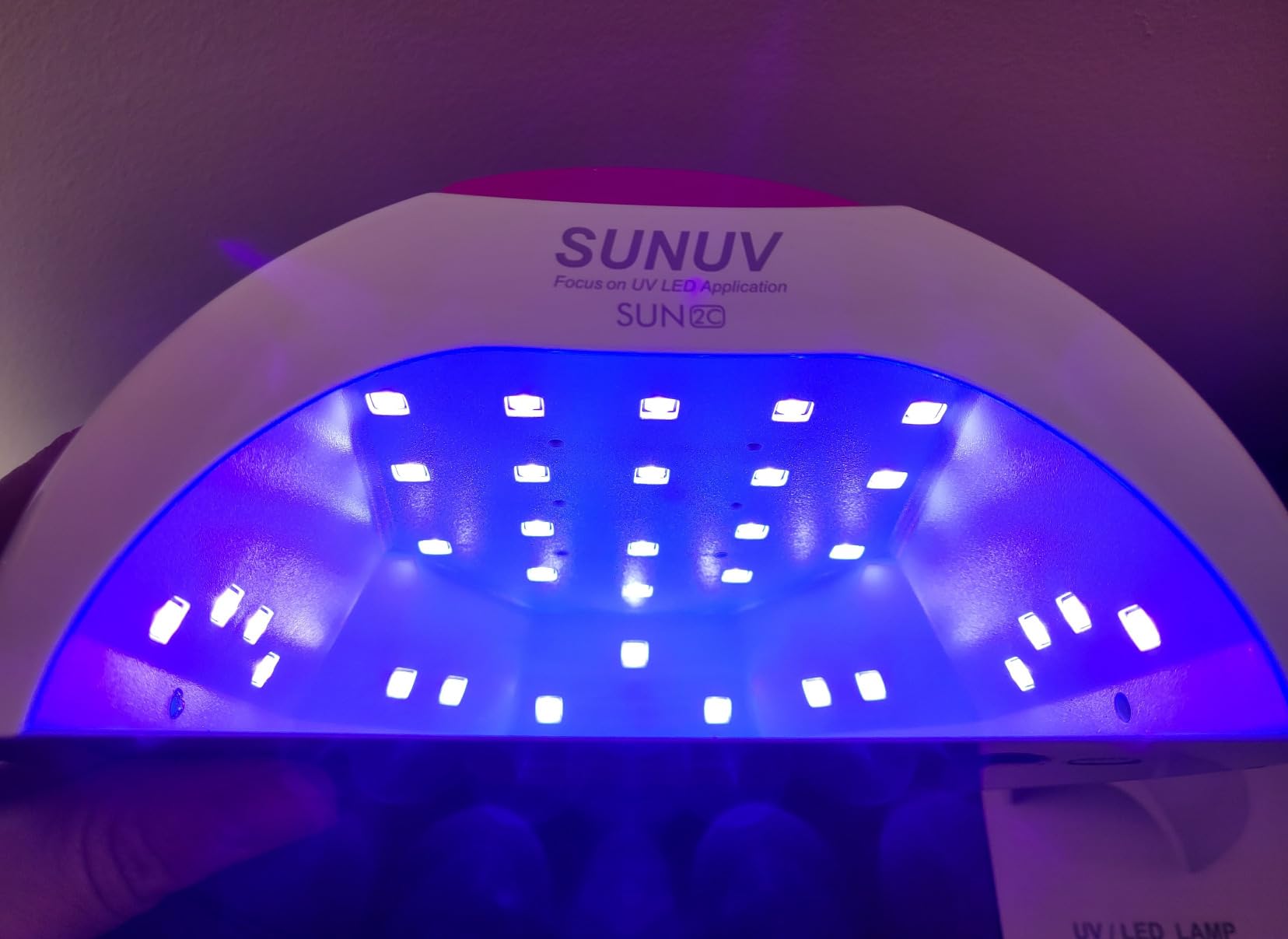 SUNUV UV Light for Gel Nail, Professional UV LED Nail Lamp SUN2C Rose | 4 Timer Settings, 33 LEDs, Fast Curing Lamp, Auto Sensor, Removable Base, Compatible with All Gel Polish, Home & Salon Use customer photo 1