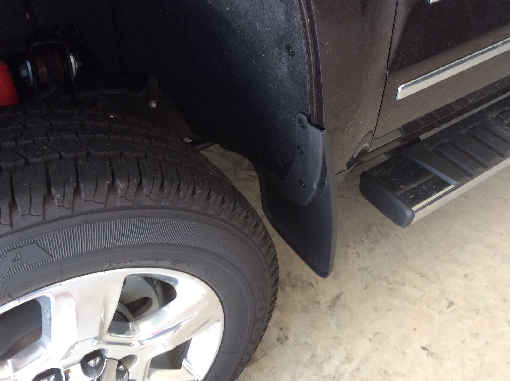 Husky Liners Mud Guards | Front and Rear Mud Guards - Black | 56886 | Fits 2014-2018 Chevrolet Silverado 1500, 2015-2019 Silverado 2500/3500, 2019 Silverado 1500 LD w/ Single Rear Wheels 4 Pcs customer photo 2