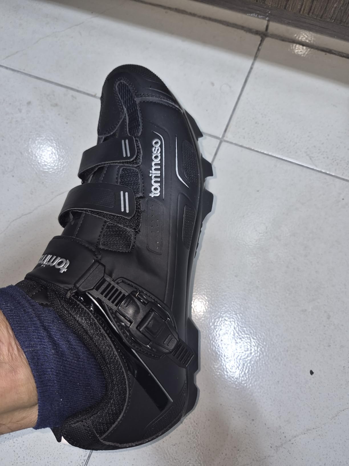 Tommaso Montagna Men's Mountain Bike Shoes for SPD Pedals - Gravel & Trail Cycling Shoes - Compatible with SPD Cleats - No Cleats Included customer photo 2