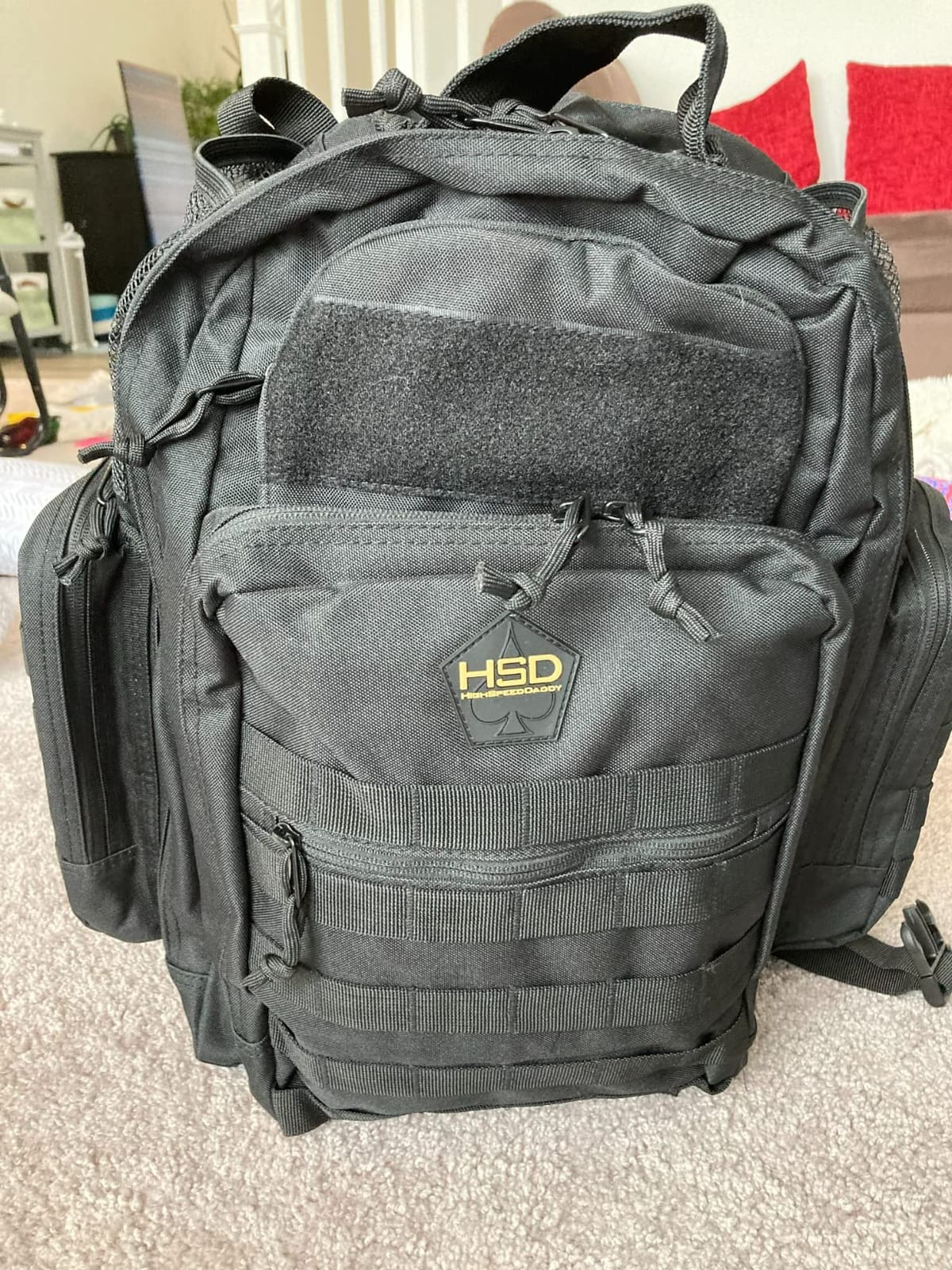 HighSpeedDaddy Diaper Bag Backpack with Diaper Changing Mat - Waterproof Military-Grade Baby Travel Bag - Spacious Design for Moms and Dads on the Go with Toddlers Baby Bag - Coyote Brown customer photo 1