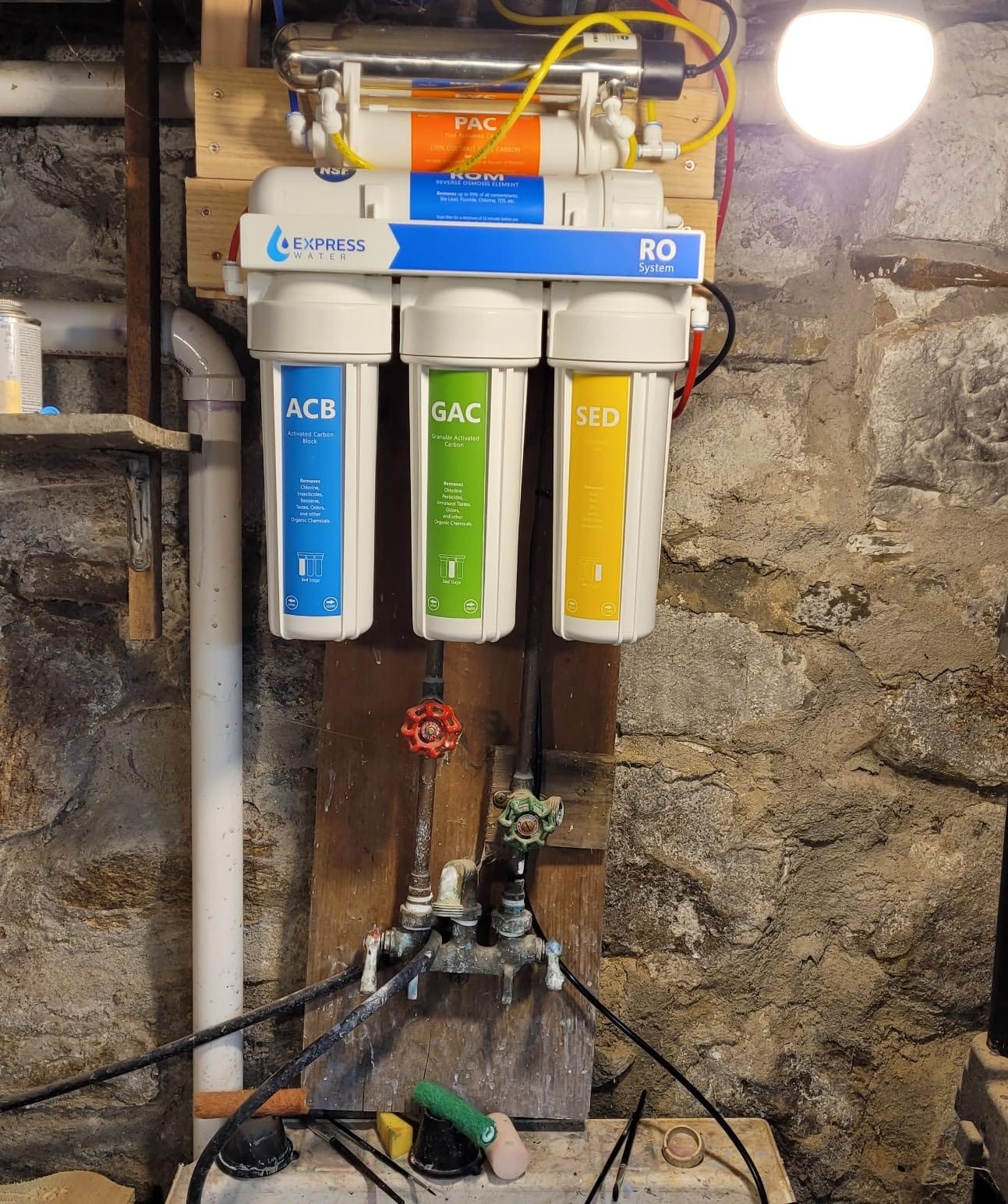 Express Water ROUV10MBN, 6-Stage RO Water Filter System, UV Filter, 100 GPD | NSF Certified, Brushed Nickel Faucet, Removes Up to 99.99% of Contaminants, Quick DIY Installation, Automatic Tank Refill customer photo 1