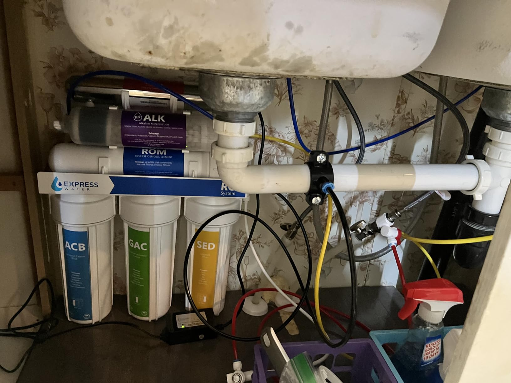 Express Water ROALKUV10MBN, 11-Stage RO Water Filter System, Alkaline & UV | 100 GPD, NSF Certified 372 & 58, Brushed Nickel Faucet, Removes Up to 99.99% Contaminants, Leak Stop Detector customer photo 1
