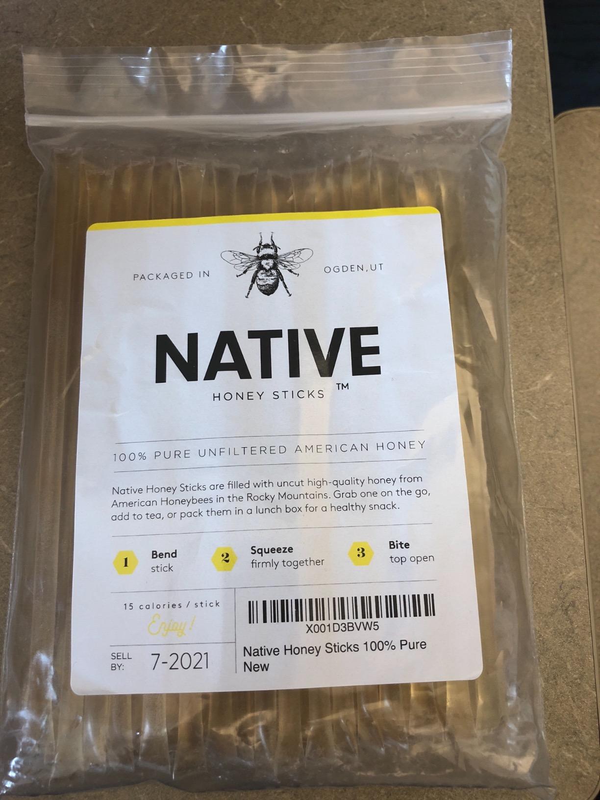 Homestead Honey Native Sticks 100 Count - Pure Wildflower - Individual Packets - Unfiltered Snack for Kids, Hiking, and Tea - Natural, No Additives customer photo 1