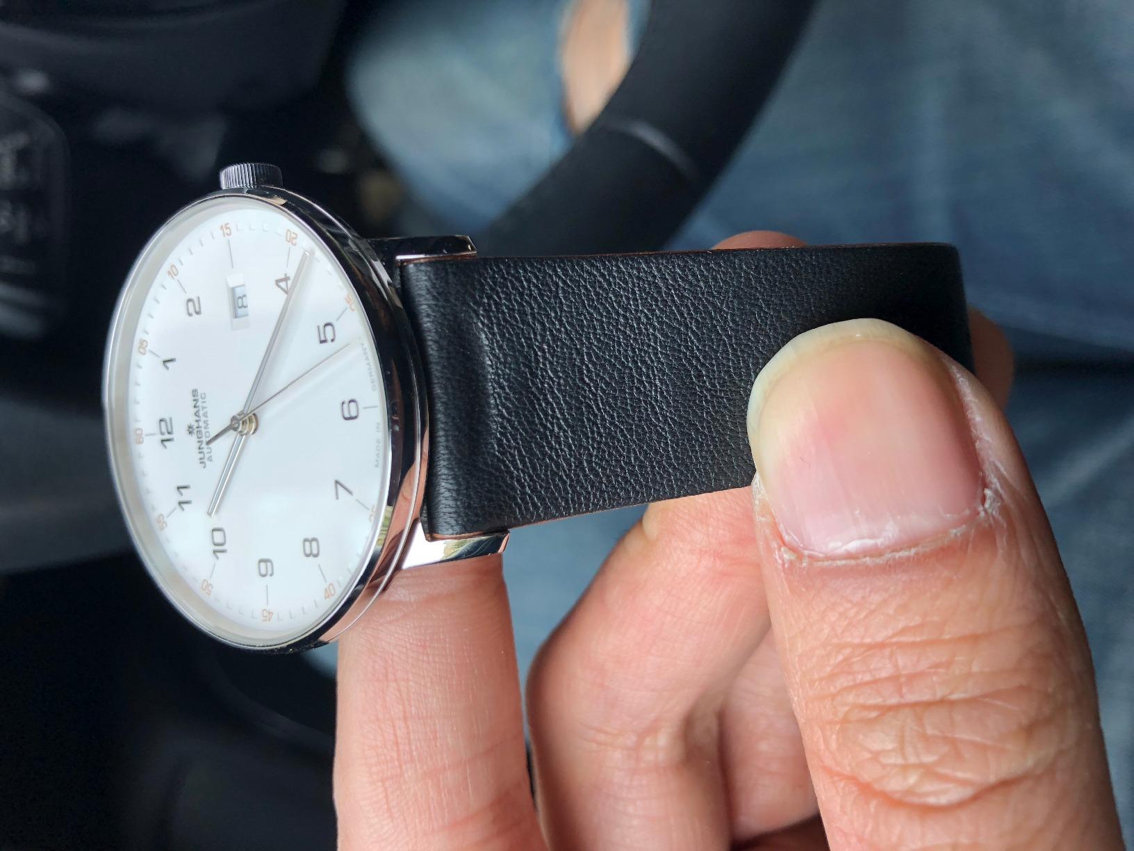 Junghans Form A Automatic Matt Silver Dial Black Leather Strap Watch 027/4731.00 customer photo 1