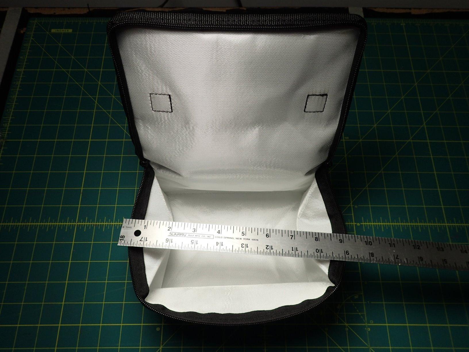 COLCASE Lipo Bag Fireproof Explosionproof for Lipo Battery Storage Charging | Large Space Highly Sturdy Double Zipper Lipo Battery Bag 8.46x5.7x6.5 inches customer photo 2