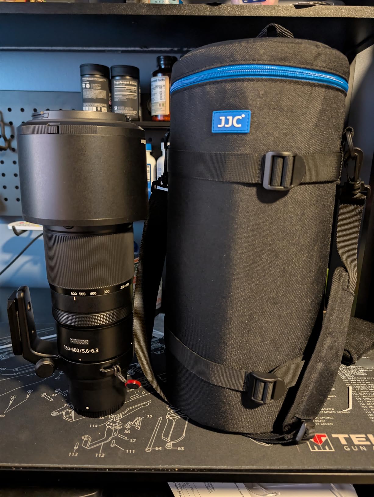 Large Camera Lens Case for Canon RF 100-500mm EF 100-400mm Below 4.3x8.8'' | Camera Lens Carrying Bag for Canon EF 70-200mm f2.8 III II RF 600mm f11, AF-S 80-200mm, 70-200mm f2.8G VR II and More Lenses customer photo 1