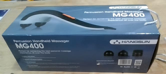 HANGSUN Handheld Neck Back Massager for Pain Relief Deep Tissue, Double Head Full Body Percussion Massage MG400 for Shoulder, Leg, Foot, Muscles customer photo 2