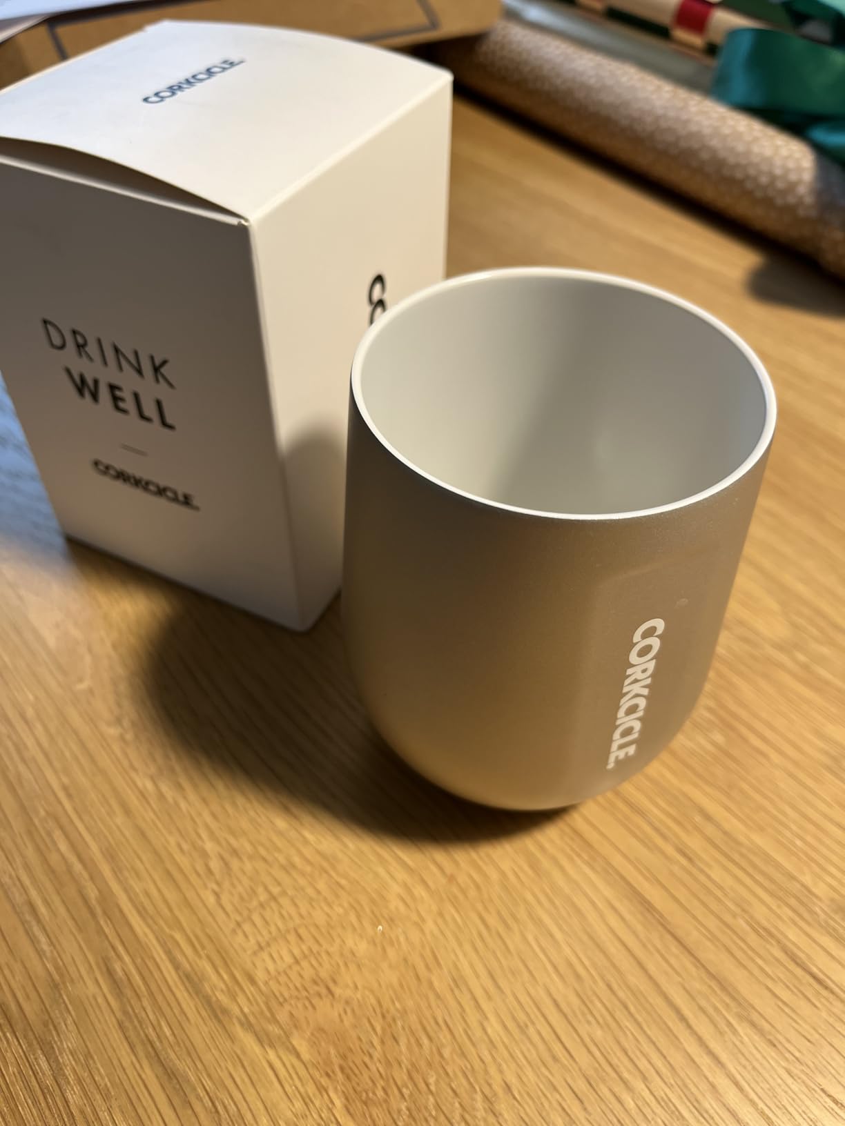 Corkcicle Stemless Wine Tumbler with Lid, 12 oz - Triple Insulated, Shatter-Proof Lid, Non-Slip Bottom customer photo 1