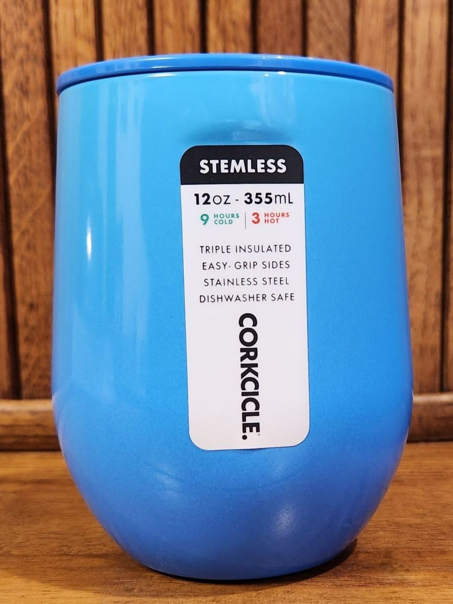Corkcicle Stemless Wine Tumbler with Lid, 12 oz - Triple Insulated, Shatter-Proof Lid, Non-Slip Bottom customer photo 2