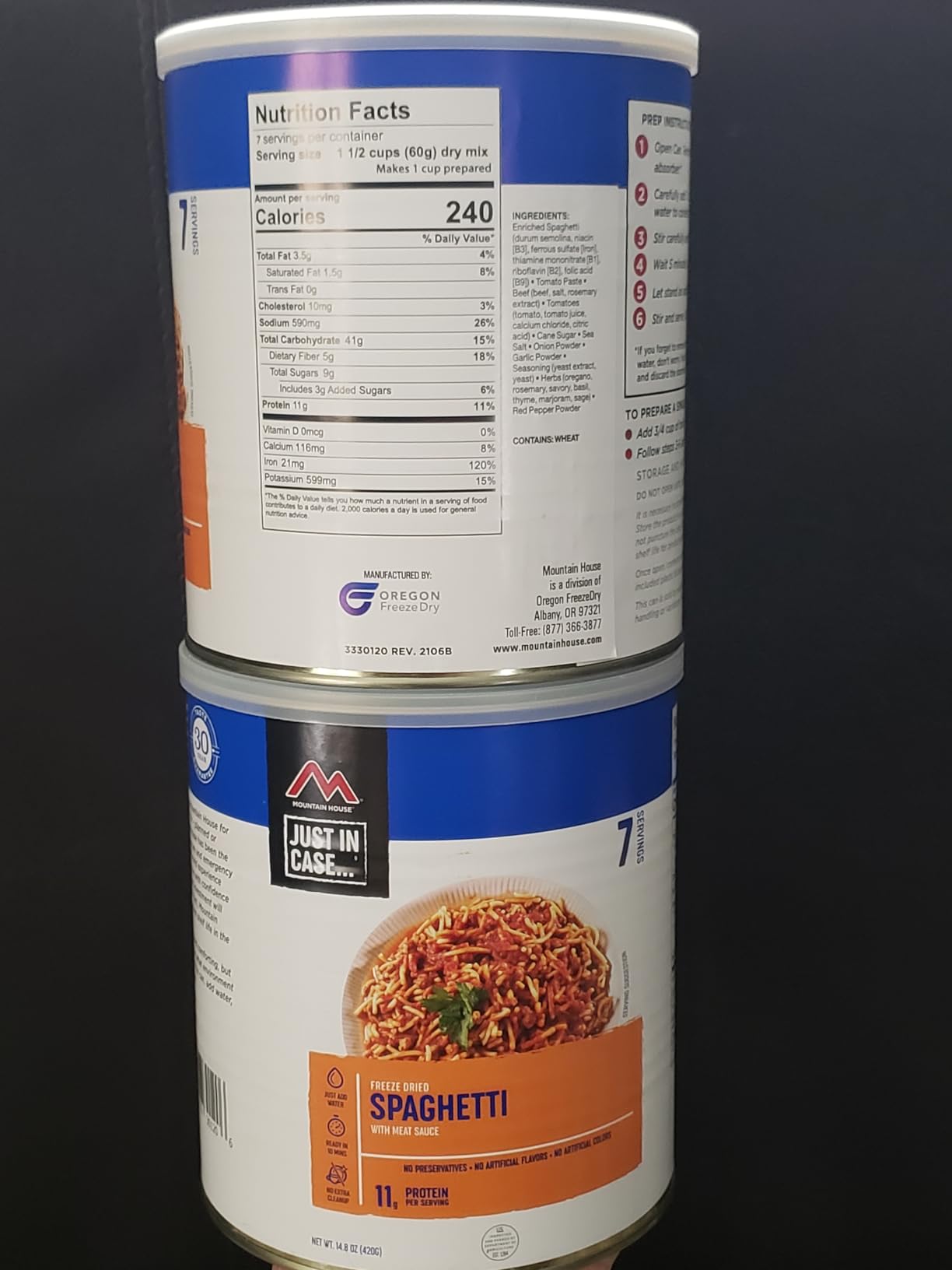 Mountain House Biscuits & Gravy Freeze Dried Food for Camping, 12 Servings, 30-Year Shelf Life customer photo 2
