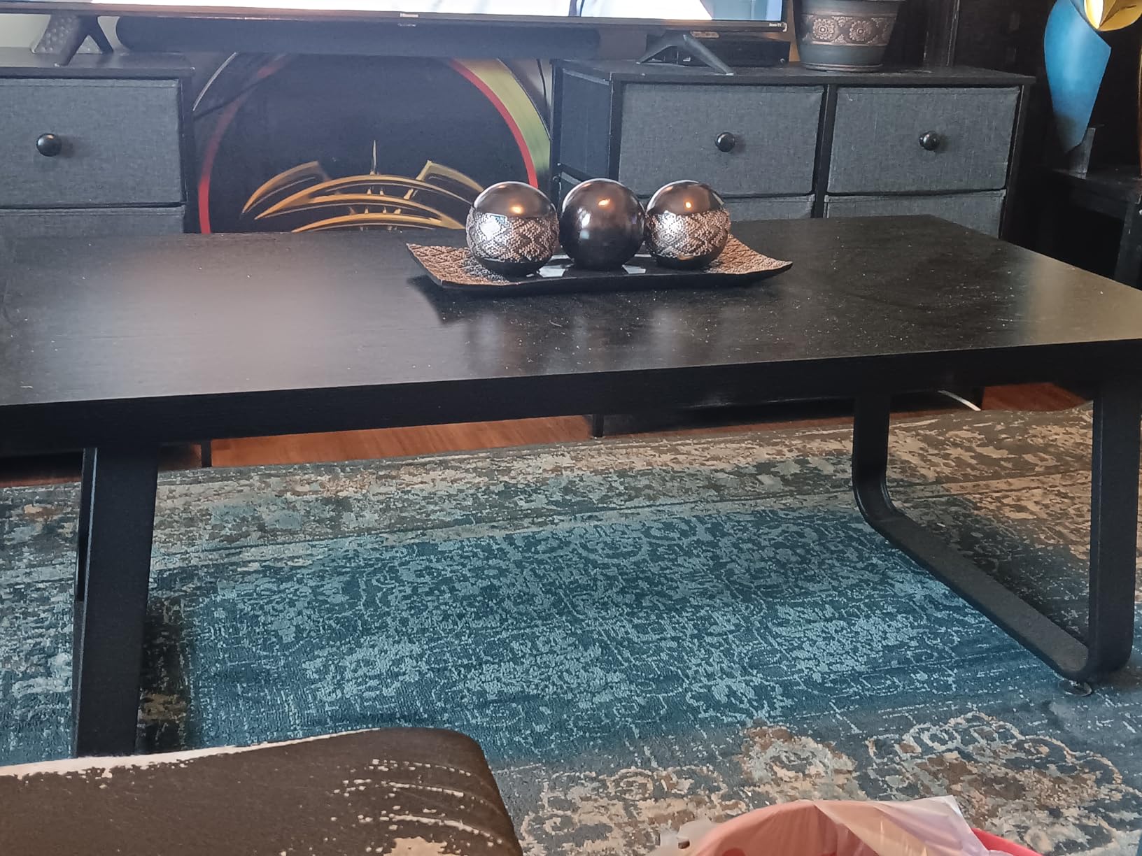 Creative Scents Dublin Brown Tray and Ball Set - Living Room, Entry Table Decor Centerpiece Table Decorations - Decorative Tray for Dining Room, Accent Decor Bowl for House Decoration customer photo 1