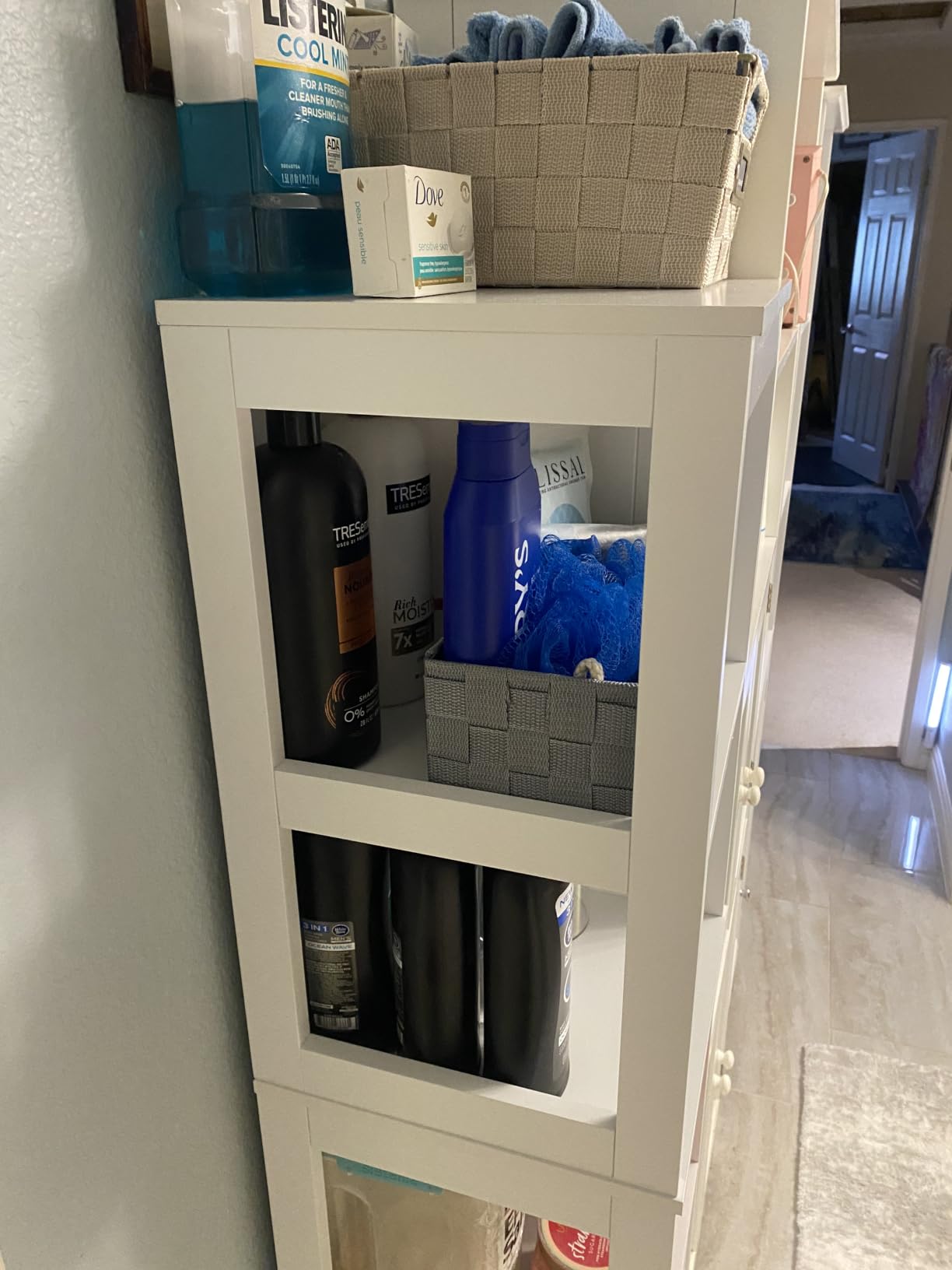 VASAGLE Bathroom Floor Cabinet, 2 Drawers, 35