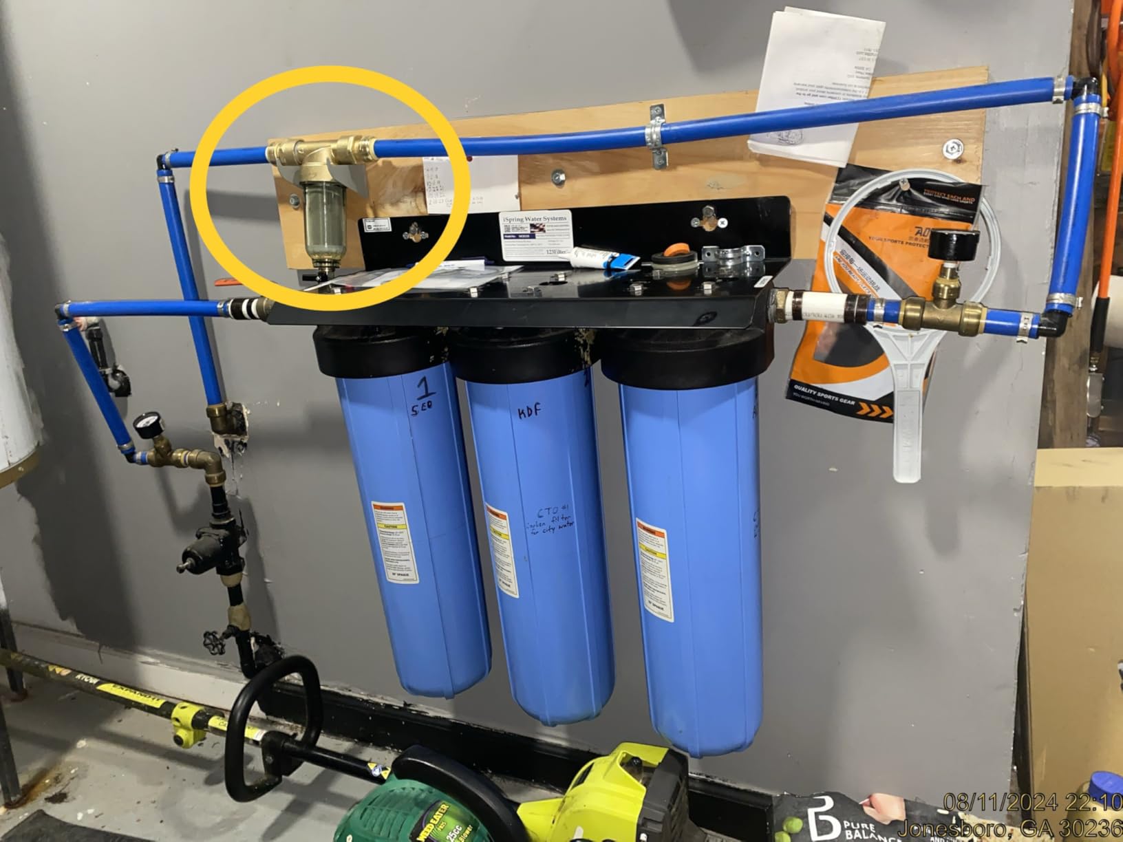 iSpring WSP-50SL Spin Down Sediment Filter with Siliphos Scale Inhibitor, 50 Micron customer photo 1