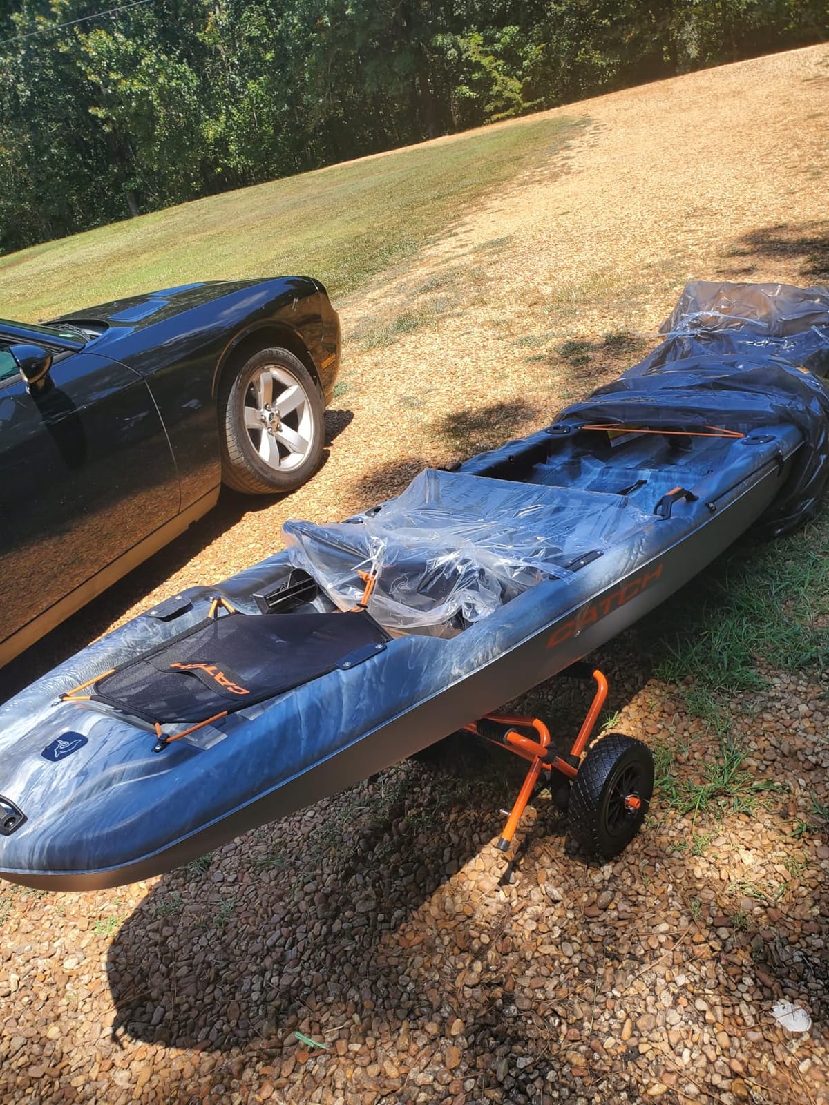Kayak Cart - 150 Lbs Capacity Canoe Dolly with Airless Tires, Foldable Aluminum Frame, and Carrying Bag for Personal Watercraft by Rad Sportz (Orange) customer photo 2