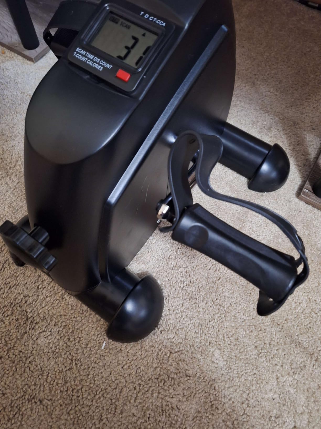 Mini Exercise Bike, AGM Under Desk Bike Pedal Exerciser Foot Cycle Arm & Leg Pedal Exerciser with LCD Screen Displays customer photo 1