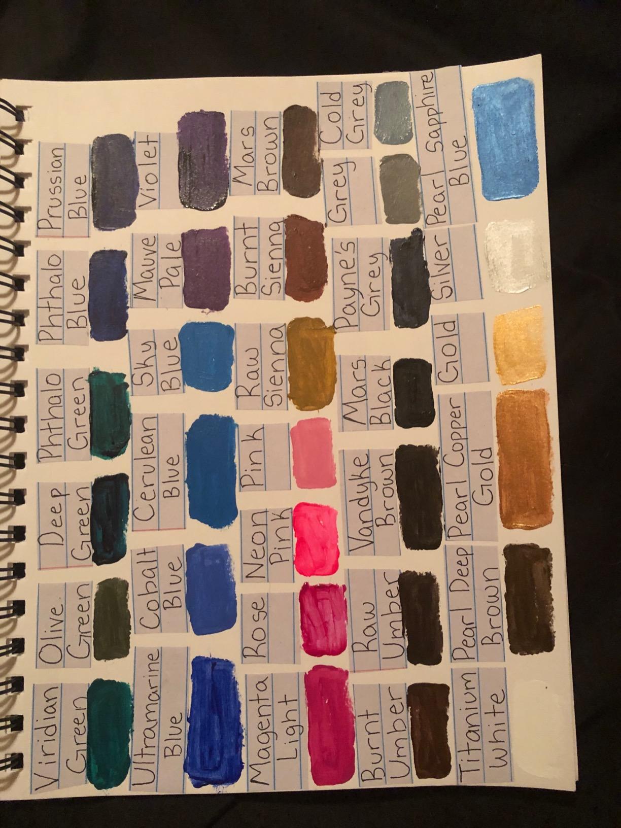 ARTEZA Acrylic Paint Set, 60 Colors, 22 ml Tubes, High-Viscosity | 5 Metallic Colors, Glossy Water-Based Paint, Sorting Trays, For Canvas, Wood, Paper, Blending, Layering and Texture Art customer photo 1