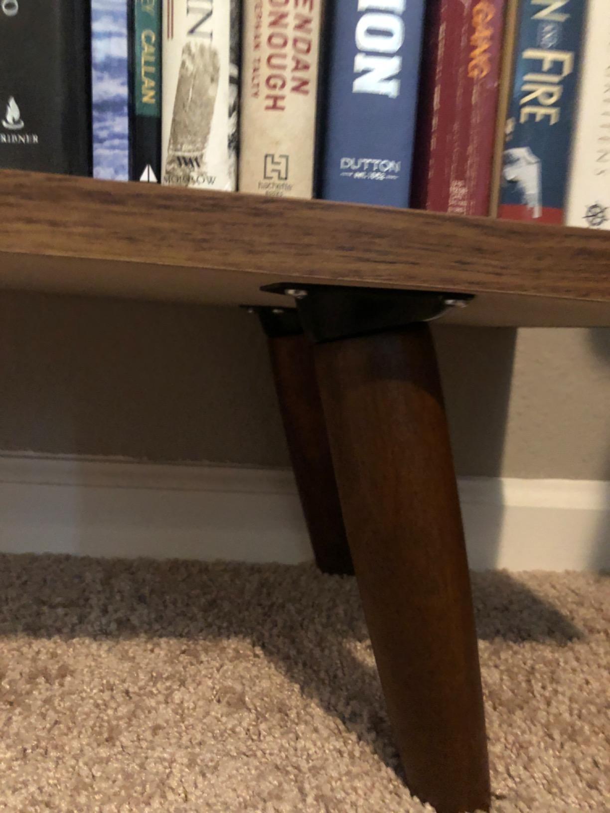 Modway Transmit Mid-Century Offset Cube Wood 7 tier Bookcase in Walnut customer photo 1