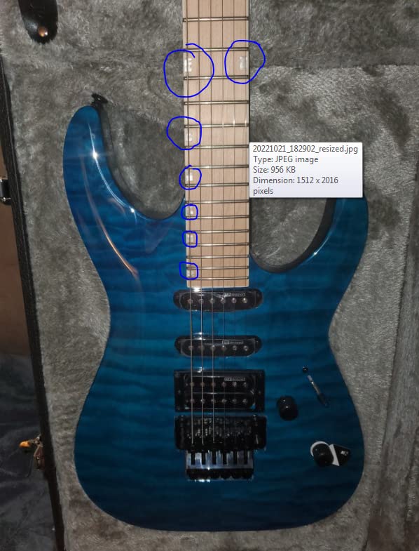 ESP LTD MH-203QM - See Thru Blue customer photo 1