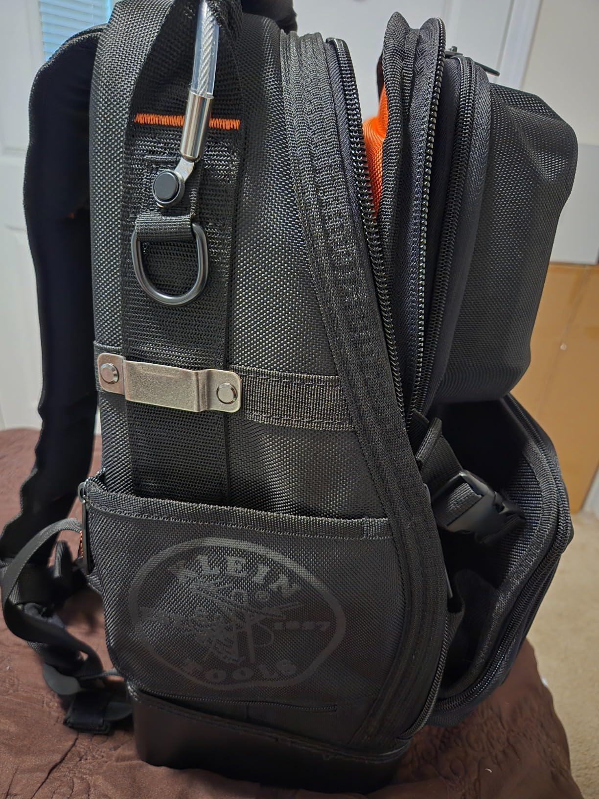 Klein Tools 55485 Tool Bag Backpack, Durable Electrician Backpack with 48 Pockets for Hand Tools, Waterproof Bottom, Removable Carrier customer photo 2