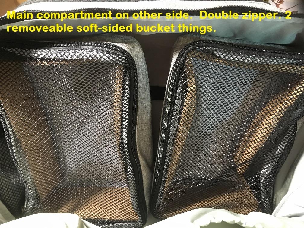 Skip Hop Diaper Bag: Iconic Duo Weekender, Extra Large Capacity with Changing Pad & Stroller Attachment, Grey Melange customer photo 2