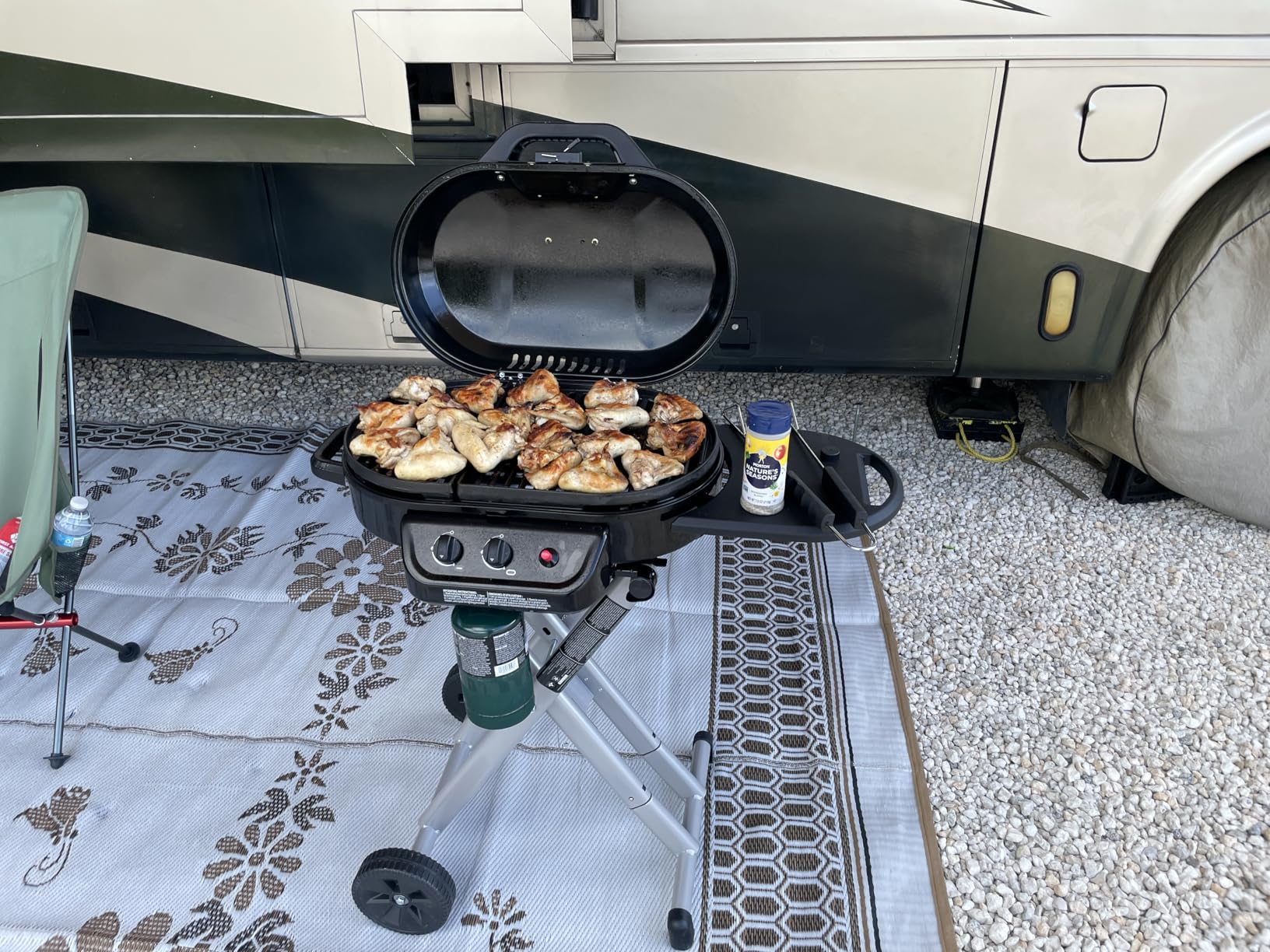 Coleman RoadTrip 225 Portable Propane Grill, 2-Burner Gas Grill with Matchless Ignition & Adjustable Temperature Control, 11,000 BTUs of Power for Grilling, Tailgating, Camping, BBQ, & More customer photo 2