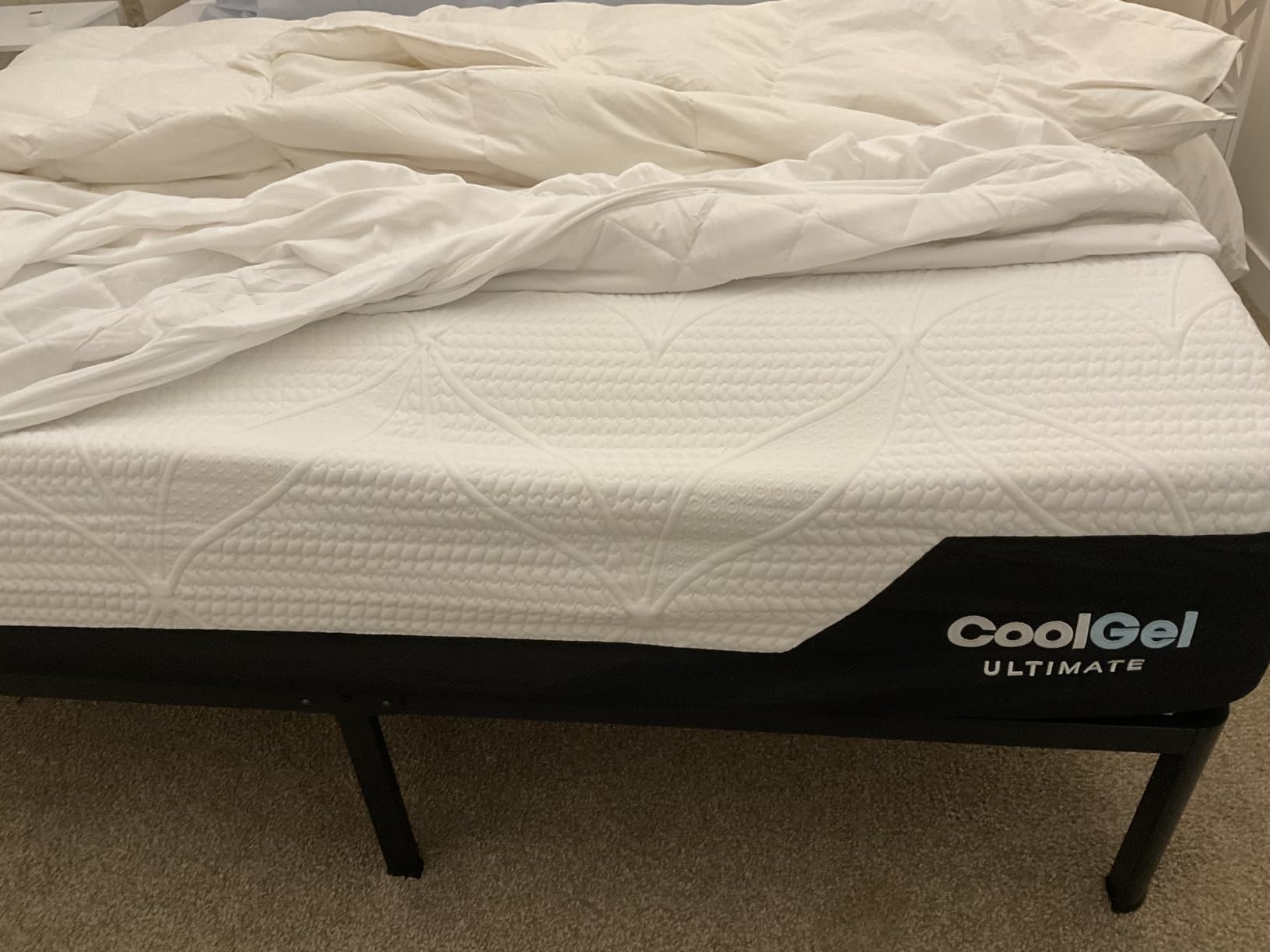 COOL GEL Chill Memory Foam 14-Inch Mattress with Pillow, CertiPUR-US Certified, Mattress in a Box, Full, White customer photo 2
