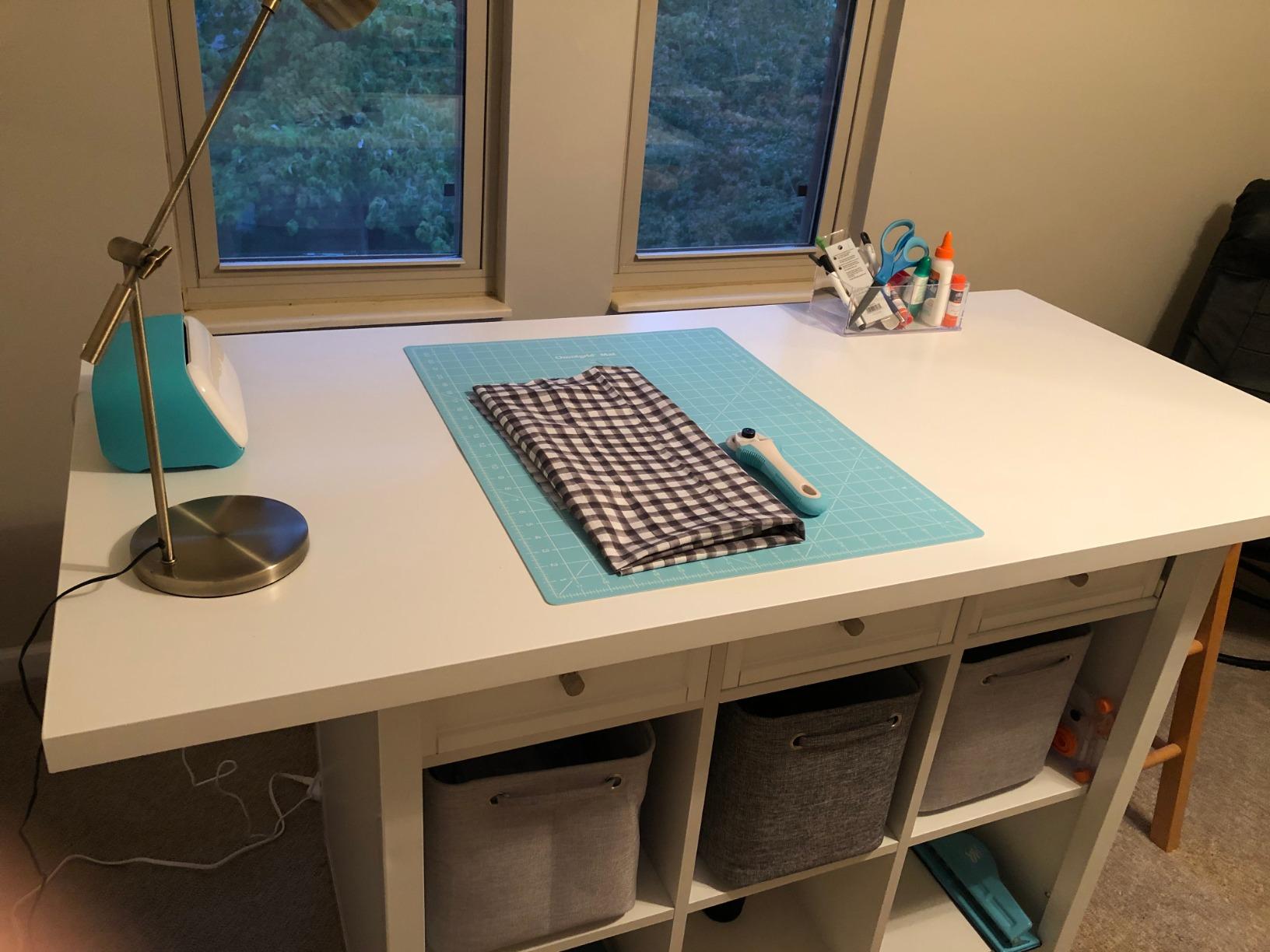Sauder Craft Pro Series Craft Table/ Pantry cabinets, White finish customer photo 1