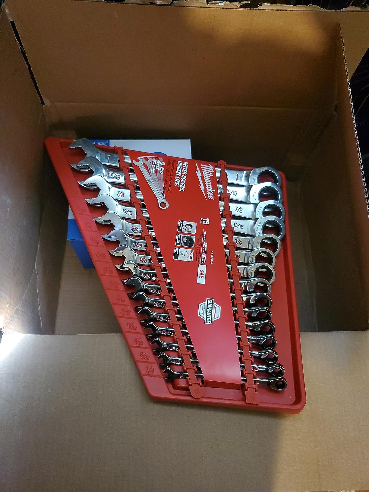 Milwaukee MLW48-22-9416 Ratcheting Combination Wrench Set - SAE customer photo 1
