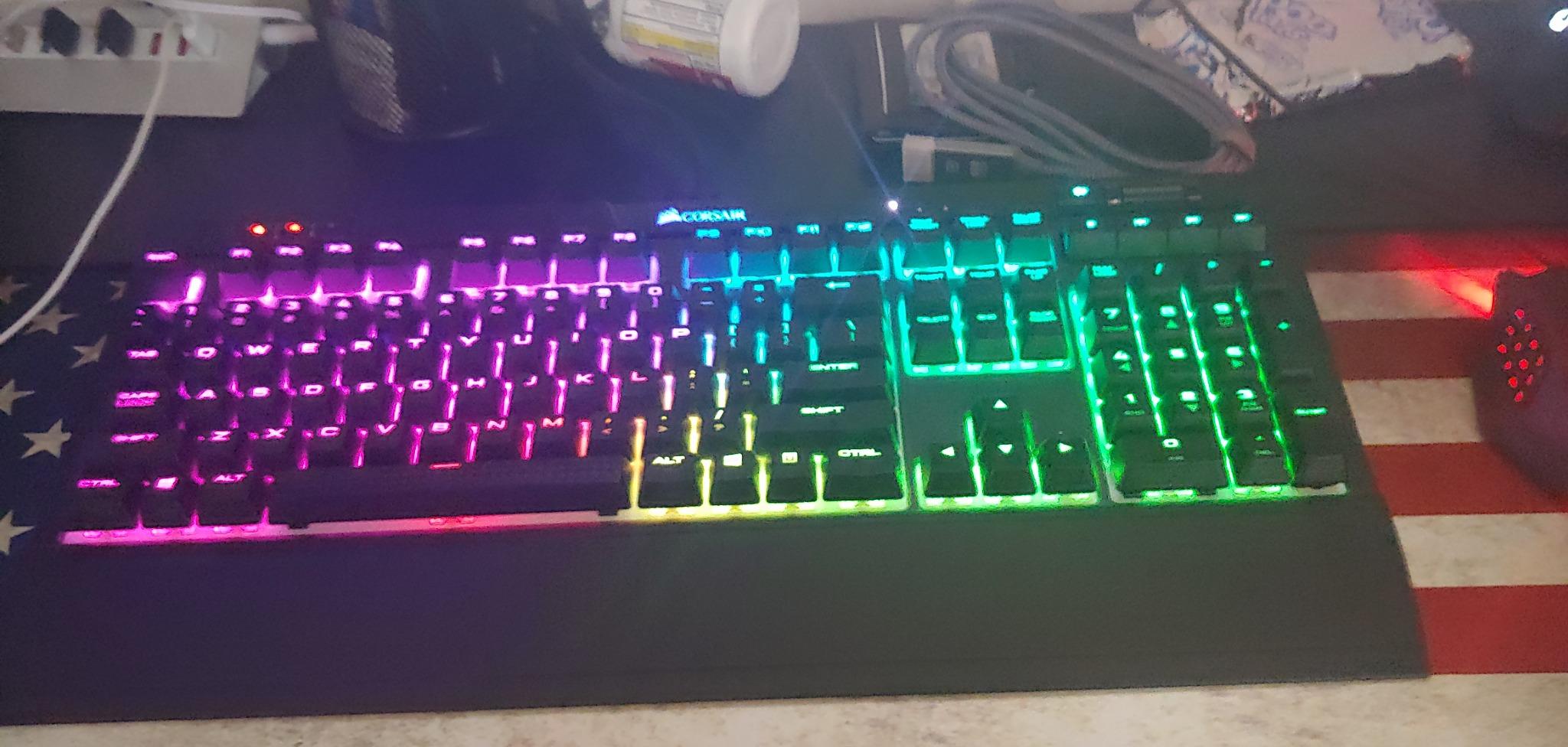 Corsair STRAFE RGB MK.2 Mechanical Gaming Keyboard - USB Passthrough - Linear and Quiet - Cherry MX Red Switch - RGB LED Backlit customer photo 1