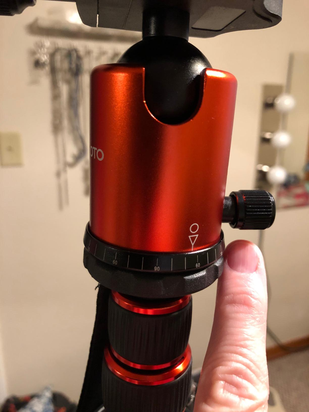 GEEKOTO 77'' Tripod, Camera Tripod for DSLR, Compact Aluminum Tripod with 360 Degree Ball Head and 8kgs Load for Travel and Work customer photo 1