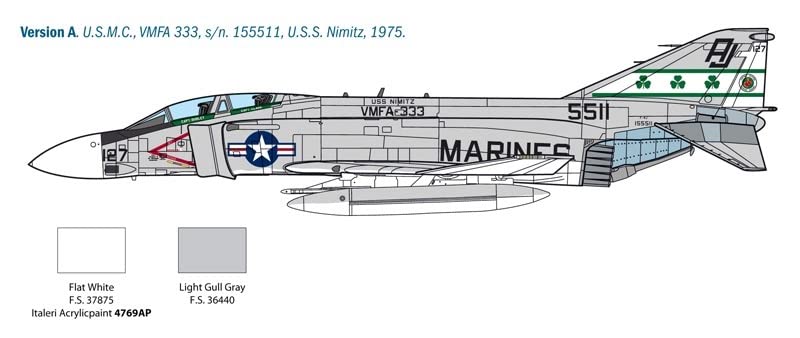 Italeri 2781 1:48 F-4J Phantom II Model Kit customer photo 1