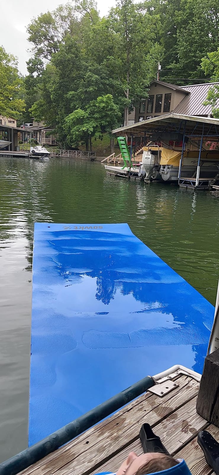 SOWKT Premium Lily Pad Floating Mat | 18x6 Foam Water Mat Lake, Pool & Boat customer photo 2