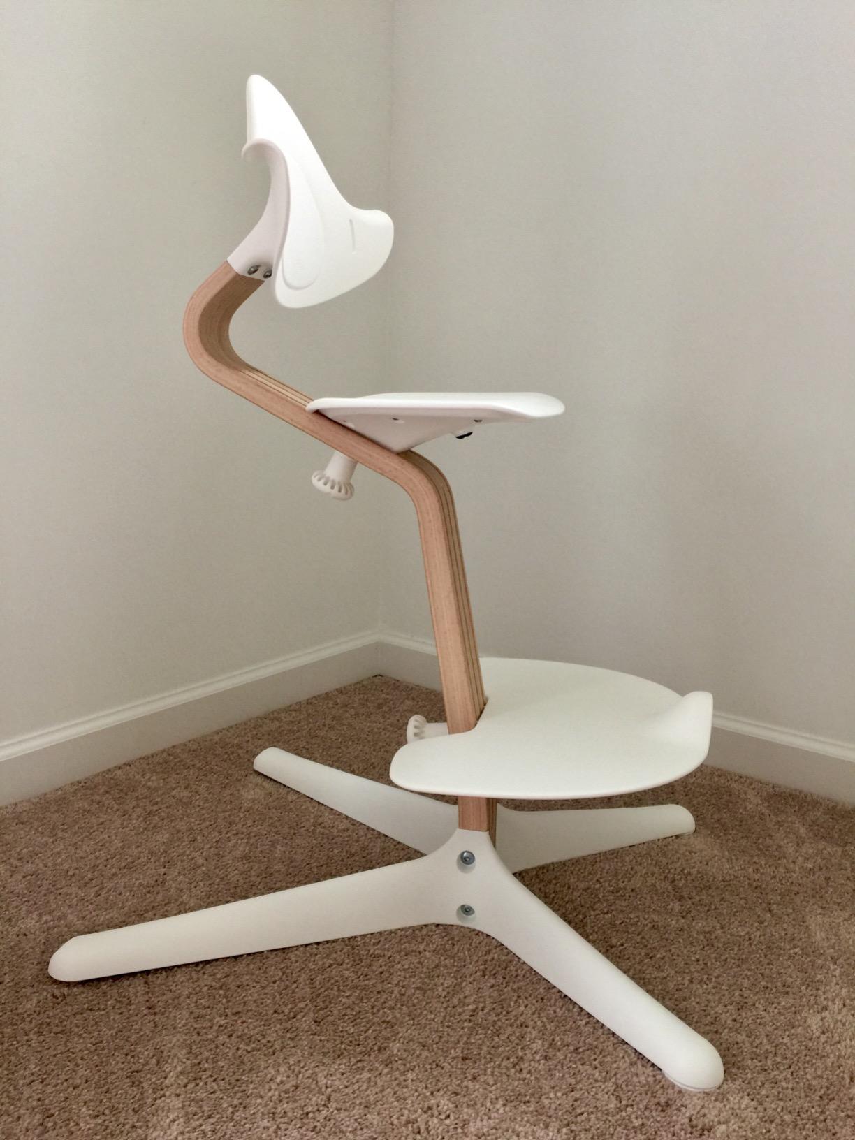 Nomi Chair by Stokke, White - Inspires Active Sitting - Tool-Free, Seamless Adjustability - Includes Stable Footrest & Anti-Tilt Wheels - Holds Up to 330 lbs customer photo 2