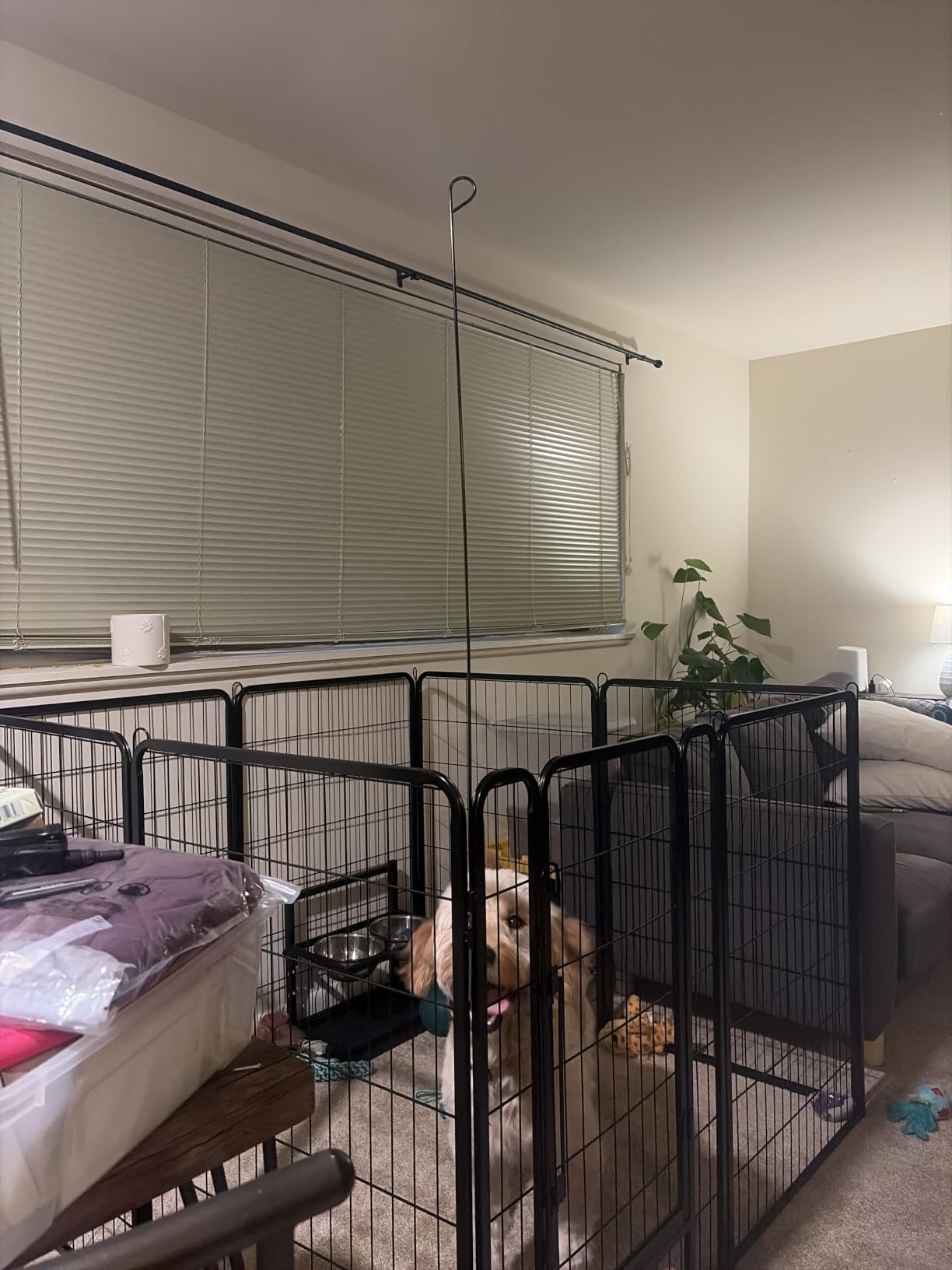 Yaheetech Dog Playpen 32in 8 Panels Pet Fence for Indoor Yard RV Camping | Easy Setup, Heavy Duty Rustproof Frame with Secure Latch Door, DIY Layouts, Foldable Storage, for Small & Medium Dogs customer photo 1