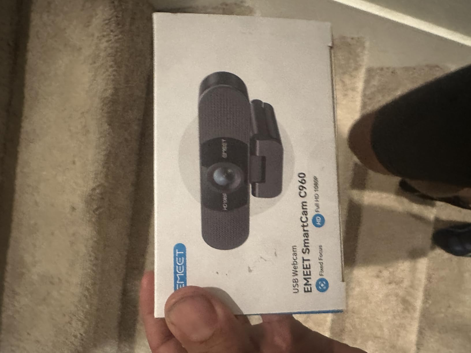 EMEET 1080P Webcam with Microphone, C960 Web Camera 2 Mics Streaming Webcam, 90 Degree FOV Computer Camera, Plug and Play USB Web Cam for Online Calling/Conferencing, Zoom/Teams/Facetime/YouTube, Laptop/PC customer photo 2