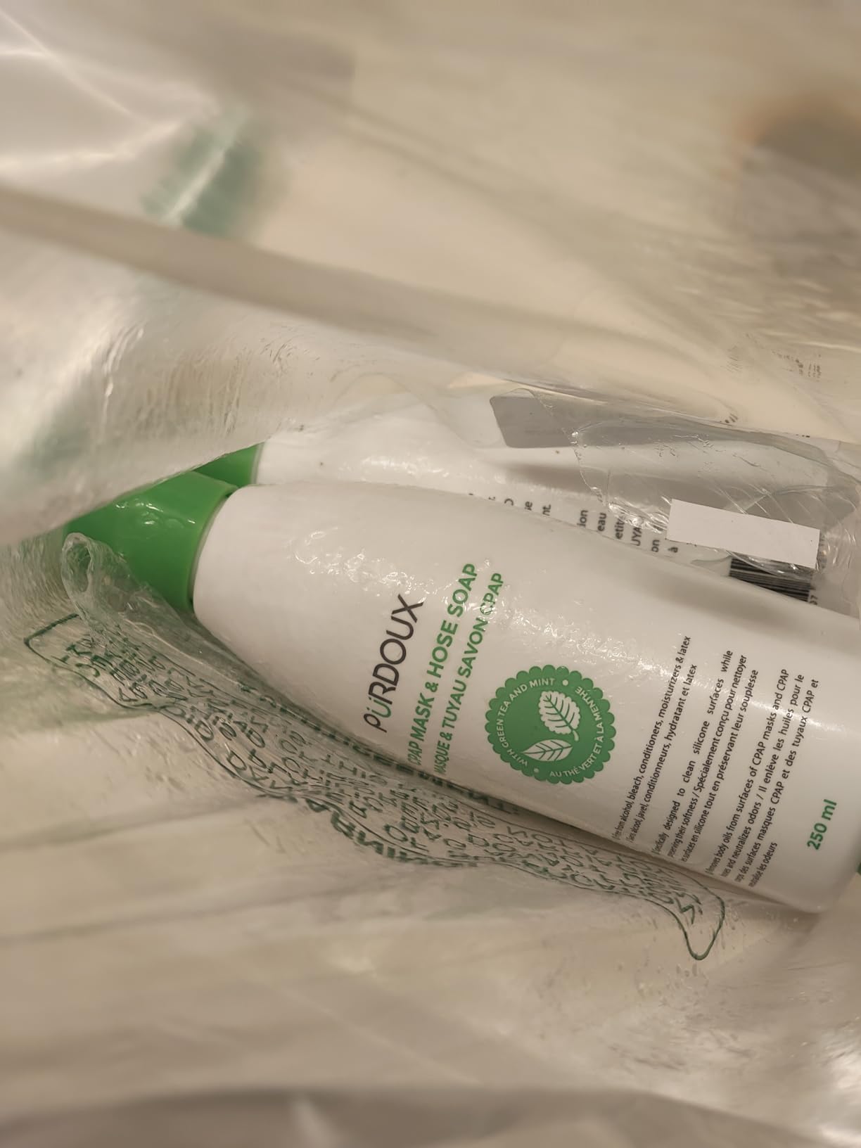 CPAP Mask & Hose Soap (Pack of 3 Bottles x 250mL) Green Tea Mint Scent | 8.4 fl oz, Alcohol Free, Silicone Safe, CPAP Hose Cleaner, Removes Dirt & Facial Oils, Gentle Cleaning, CPAP Supplies customer photo 2