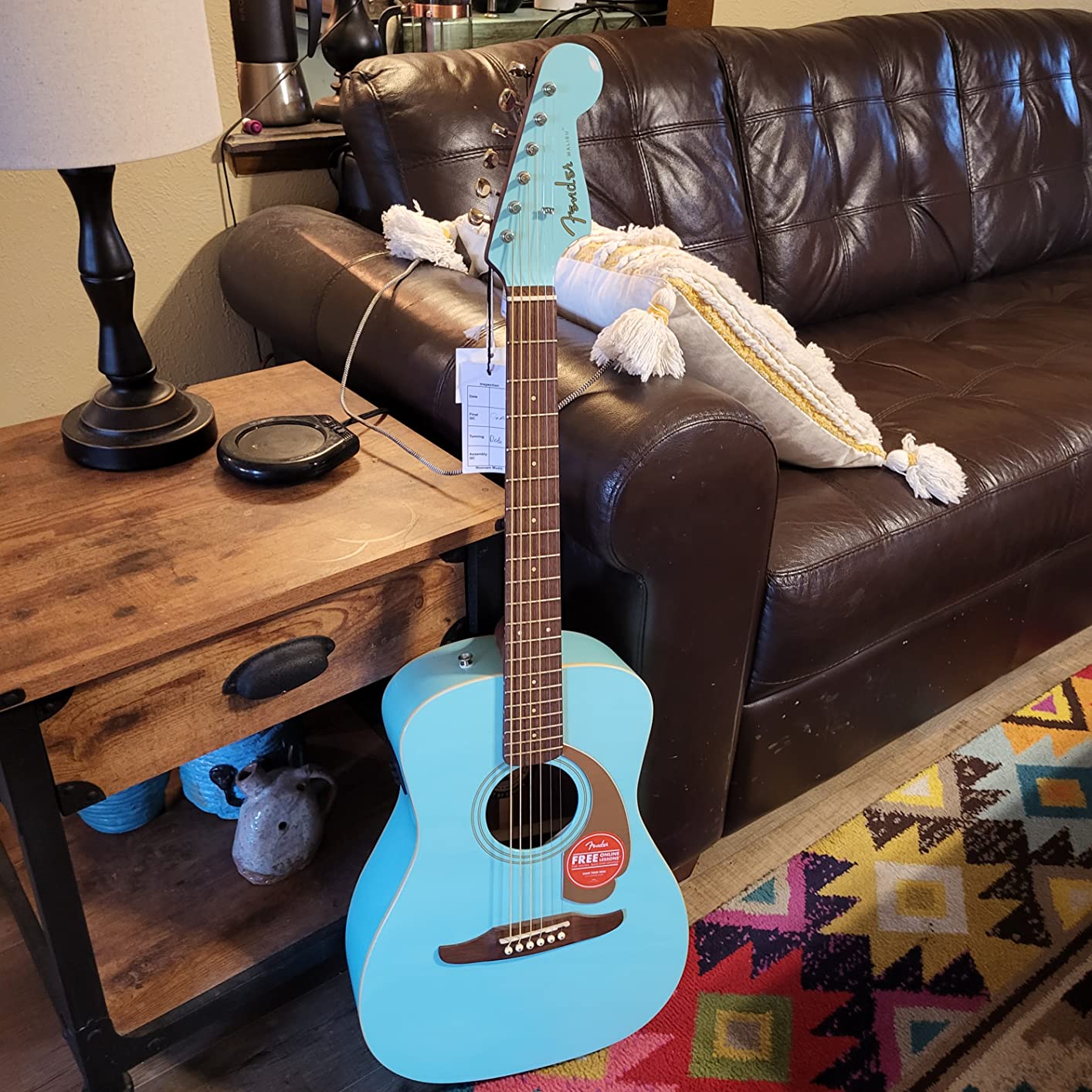 Fender Malibu Player Acoustic Electric Guitar, Burgundy Satin, Walnut Fingerboard customer photo 2