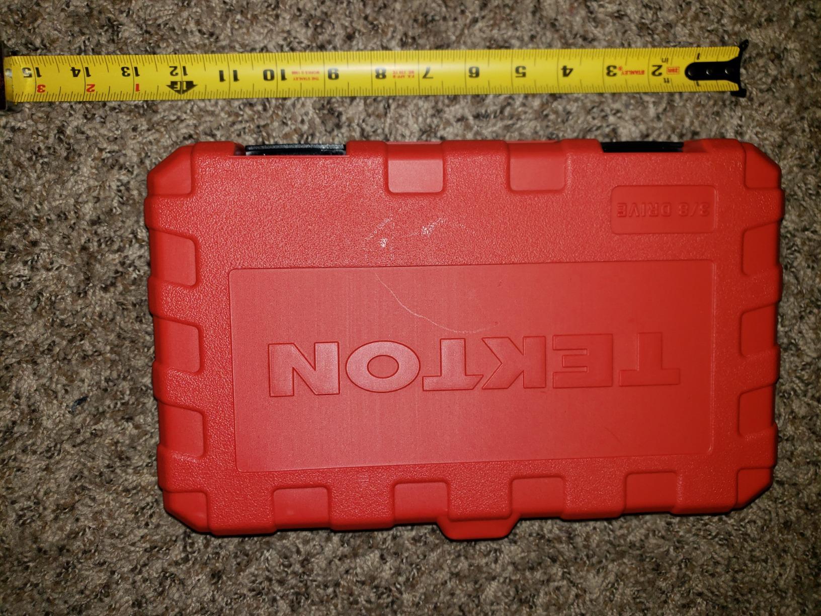 TEKTON 3/8 Inch Drive 6-Point Socket and Ratchet Set, 46-Piece (5/16-3/4 in., 8-19 mm) | SKT15301 customer photo 2