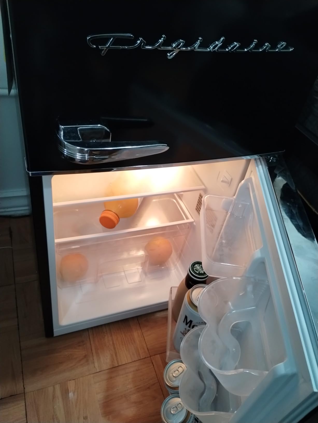 Frigidaire Retro Compact Fridge Freezer Combo, 3.1 cu. ft. Capacity, Small Top Freezer Refrigerator, Mini Fridge with Built-in Bottle Opener - 19